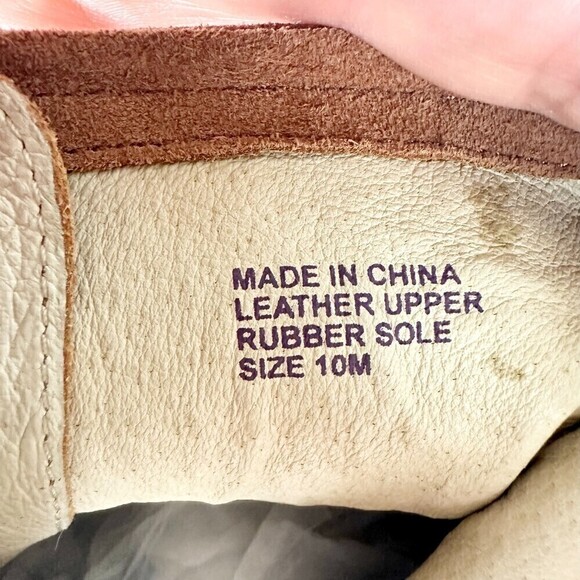 Michael Kors Lace Up Wedge Suede Leather Booties Brown Women's Size 10 - Picture 8 of 8